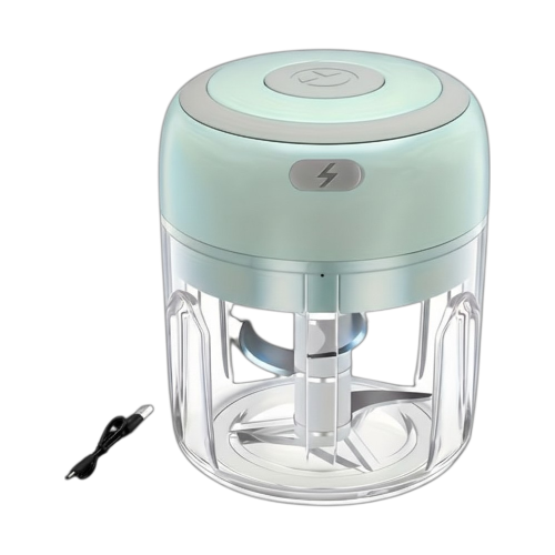FLZH Electric Food Processor 250ml – USB Rechargeable Mini Chopper for Meat, Vegetables & Garlic