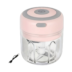 FLZH Electric Food Processor 250ml – USB Rechargeable Mini Chopper for Meat, Vegetables & Garlic