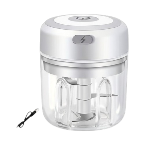 FLZH Electric Food Processor 250ml – USB Rechargeable Mini Chopper for Meat, Vegetables & Garlic - alternate view