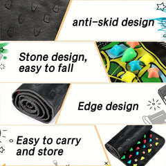 Acupressure Foot Massage Mat – Walk Stone Reflexology Mat for Foot Relaxation & Daily Wellness