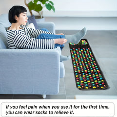 Acupressure Foot Massage Mat – Walk Stone Reflexology Mat for Foot Relaxation & Daily Wellness