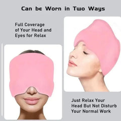 Instant Relief Migraine & Headache Cap – Reusable Hot & Cold Gel Therapy Wrap