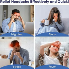 Instant Relief Migraine & Headache Cap – Reusable Hot & Cold Gel Therapy Wrap