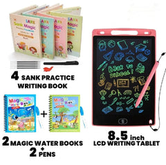Magic Water Drawing Coloring Book – Reusable Mess Free Painting Book for Kids Learning & Fun
