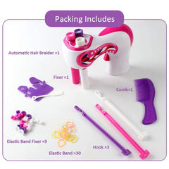 Automatic Hair Braider for Kids – Electric 3-Strand Hair Twisting Tool