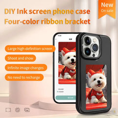 NFC E-Ink Phone Case for iPhone 15 Pro Max – Smart DIY Display Cover, Customizable Screen Back Case