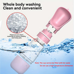 Portable Dog Water Bottle – Pet Travel Water & Food Dispenser Cup for Outdoor Walking & Feeding