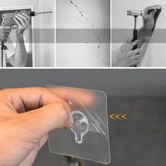 Punch Free Screw Stickers – Strong Adhesive Wall Hooks for No Drill Mounting