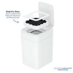 Royal Bin Smart Self-Sealing Automatic Trash Can – Touchless Motion Sensor Waste Bin with Self-Sealing Lid