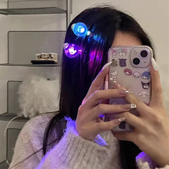 LED Luminous Bulb Hair Clip for Women & Girls – Funny Light-Up Party Hairpin Accessory
