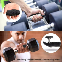 Weightlifting Grip Pads Gloves – Fingerless Fitness Gloves with Silicone Palm Grip for Gym & Strength Training