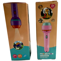 Kids Projection Flashlight Toy with 3 Image Discs – Educational Story Projector Torch for Children
