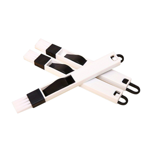 Window Groove Cleaning Brush with Dustpan – Crevice & Air Conditioner Track Cleaning Tool - alternate view
