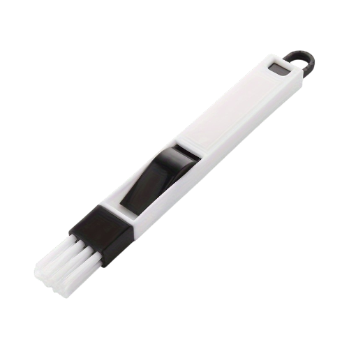 Window Groove Cleaning Brush with Dustpan – Crevice & Air Conditioner Track Cleaning Tool