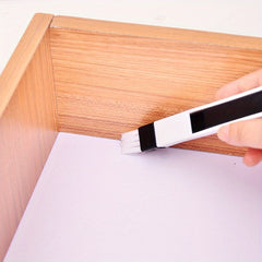 Window Groove Cleaning Brush with Dustpan – Crevice & Air Conditioner Track Cleaning Tool
