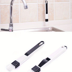 Window Groove Cleaning Brush with Dustpan – Crevice & Air Conditioner Track Cleaning Tool