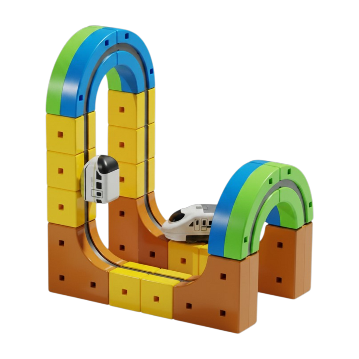 DIY Magnetic Levitation Train Track Set – 49-Piece Rechargeable STEM Building Toy for Kids