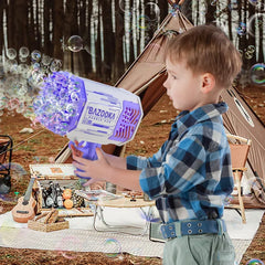 36 Holes Bubble Gun Bazooka for Kids – Automatic Bubble Blaster Machine Toy with High Output