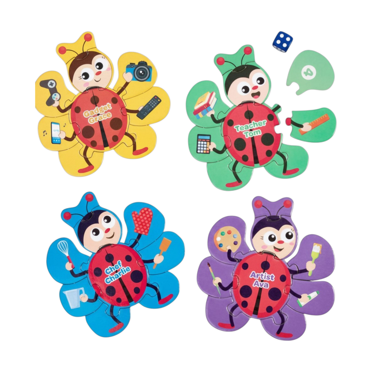 Addo Games Build a Ladybird Mini Card Game – Family Matching & Strategy Game for Kids