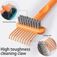 2-in-1 Hair Comb Cleaner Tool – Brush Cleaning Rake & Hair Remover for Combs, Brushes & Styling Tools