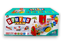 Automatic Domino Train Toy Set – Over 86 pcs Brick Laying Stacking Toy for Kids