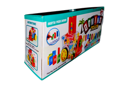 Automatic Domino Train Toy Set – Over 86 pcs Brick Laying Stacking Toy for Kids