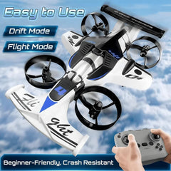 2-in-1 RC Drift Car & Flying Drone Toy for Kids – Remote Control Drive & Fly Vehicle