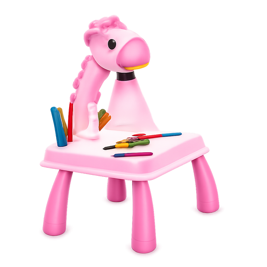 Kids Projection Drawing Board – LED Projector Painting & Writing Table