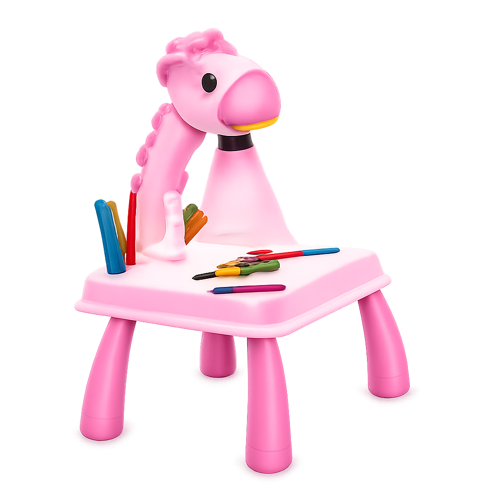 Kids Projection Drawing Board – LED Projector Painting & Writing Table