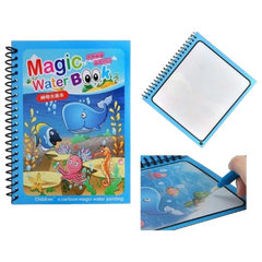 Magic Water Drawing Book for Kids – Reusable Coloring Doodle Board with Magic Water Pen