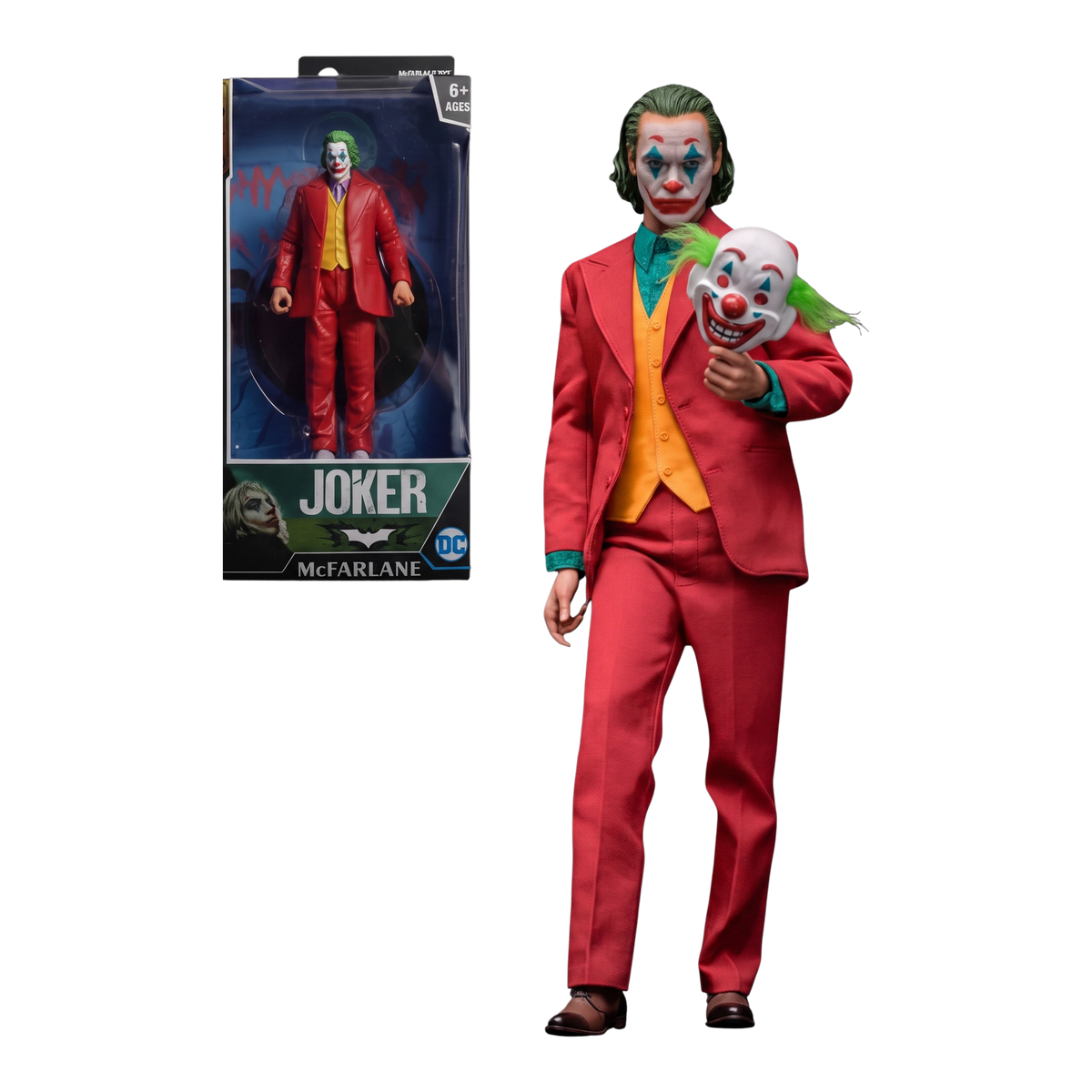 McFarlane Batman Series The Joker: Joaquin Phoenix – Red – 7 inch Action Figure