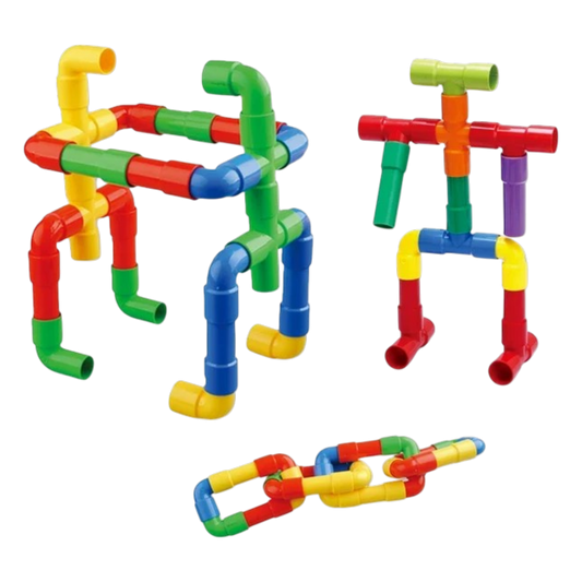 Pipe Blocks Building Set for Kids – Creative STEM Construction Toy - alternate view