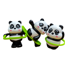 3PCS Wind-Up Panda Toy Set – Cute Clockwork Walking, Skating & Jumping Panda Toys for Kids