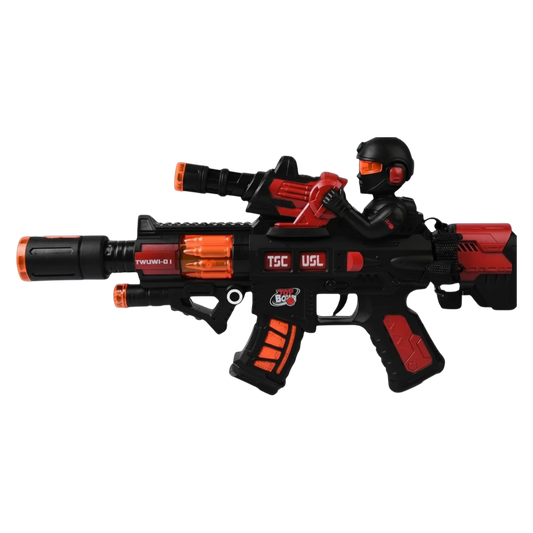 Shoot Elite Electric Toy Blaster with Music & Sound – Interactive Battery-Operated Toy for Kids