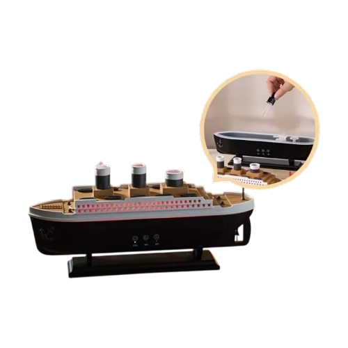 Titanic Ship Humidifier 250ML – Ultrasonic Cool Mist Aroma Diffuser with LED Light, Essential Oil Diffuser for Home - alternate view