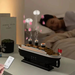 Titanic Ship Humidifier 250ML – Ultrasonic Cool Mist Aroma Diffuser with LED Light, Essential Oil Diffuser for Home