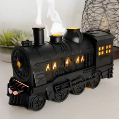 Creative Train Aroma Diffuser – Ultrasonic Cool Mist Humidifier with Dual Spray, LED Light & Remote Control